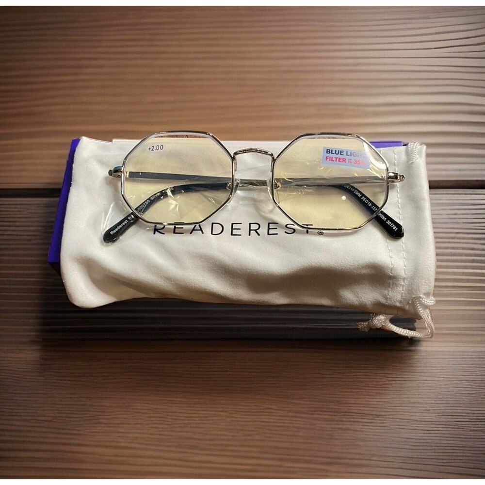 Readerest Blue Blocking Reading Glasses-  +2.00